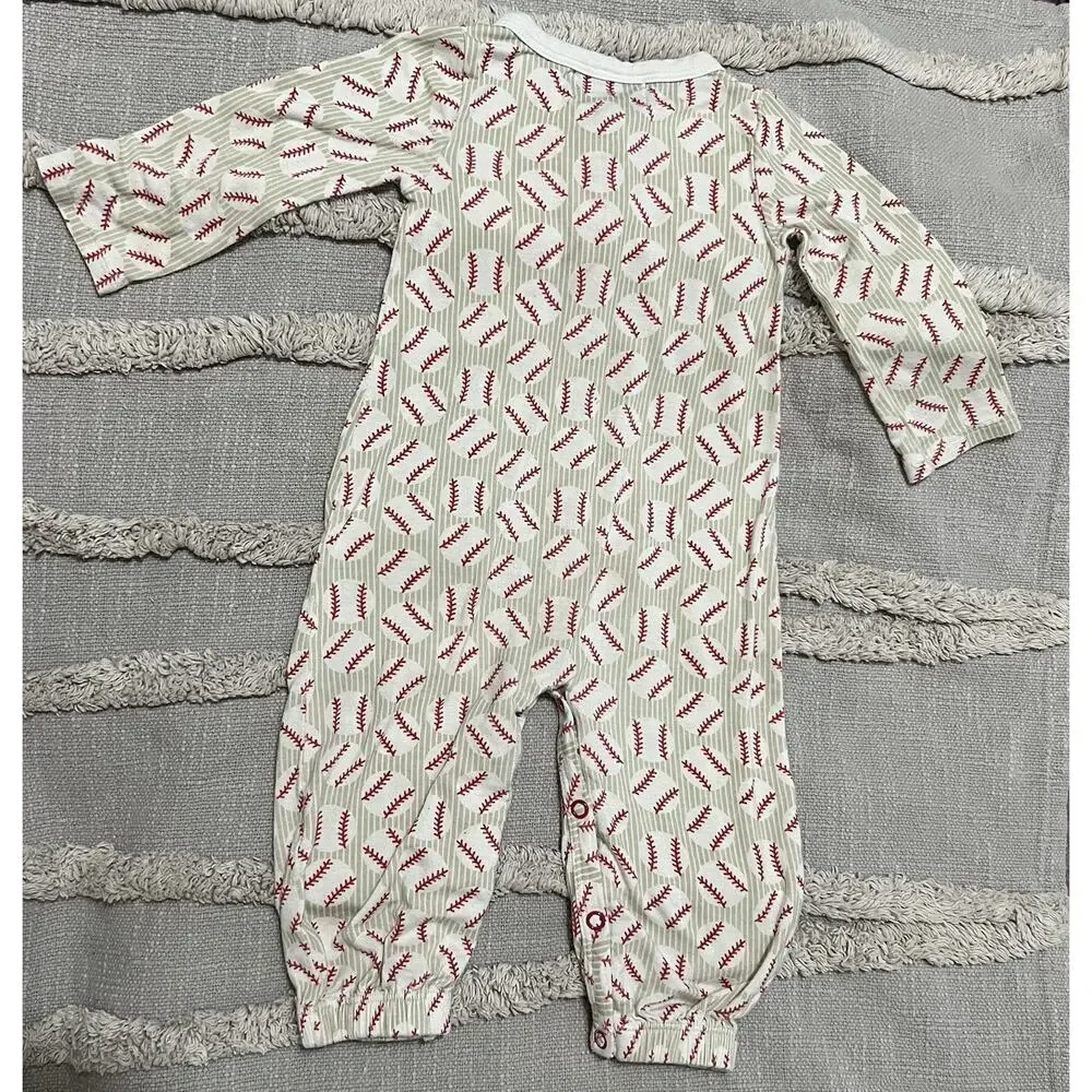 Mudpie Baby Boy Baseball One Piece 3-6 mo